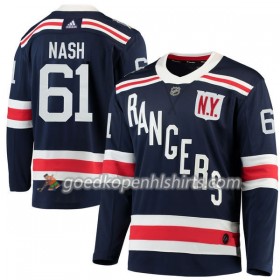 New York Rangers Rick Nash 61 2018 Winter Classic Adidas Navy Blauw Authentic Shirt - Mannen
